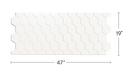 47 x 19 in. Tub & Shower Wall in Gloss White