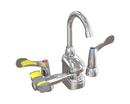 1/2 in. 2.2 gpm NPT Brass Two Handle Wrist Blade Deck Mount Safety Shower