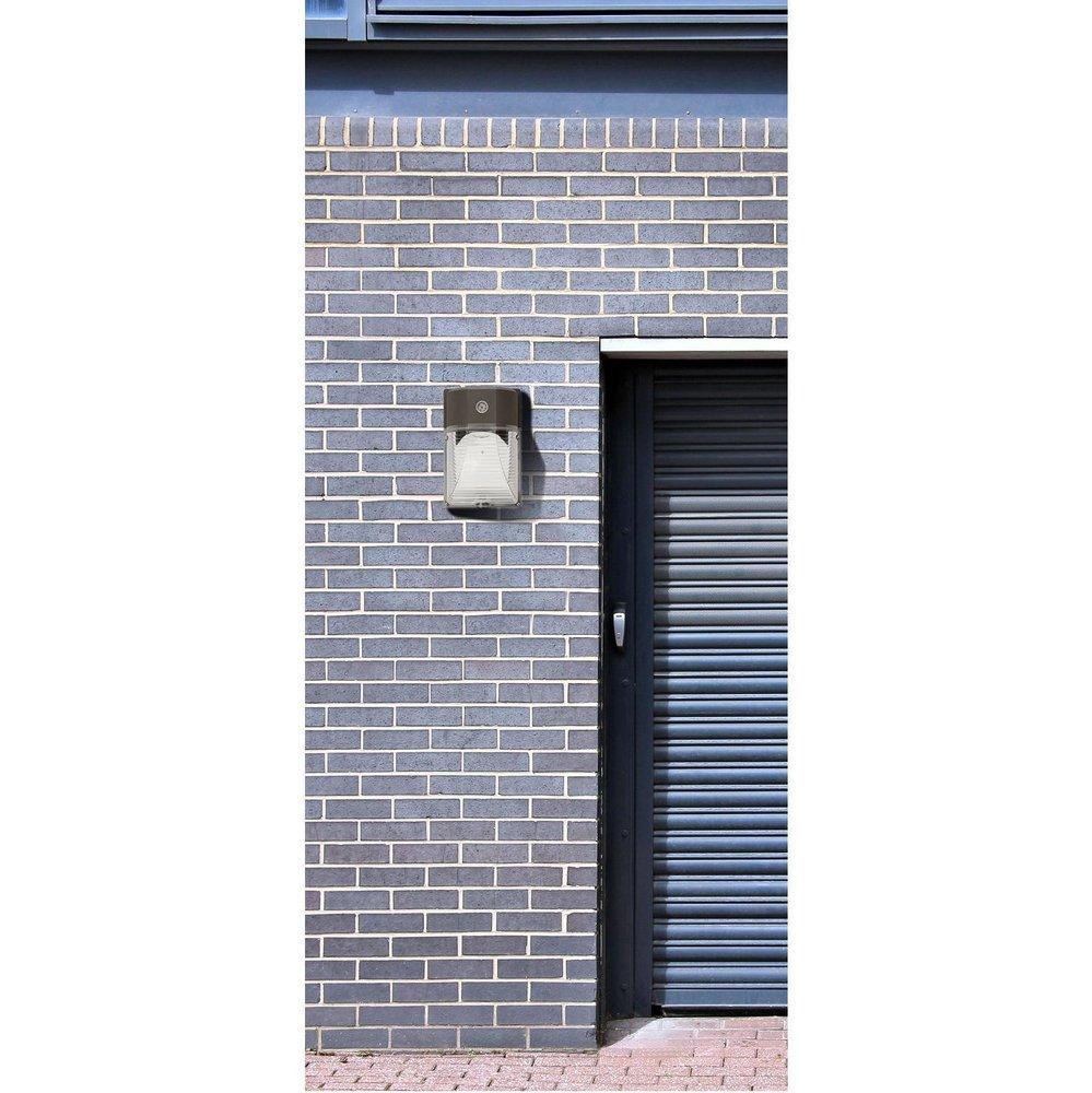 AFX Black 8 x 5-3/8 in. 20W 5000 Kelvin 1-Light LED Security Light 