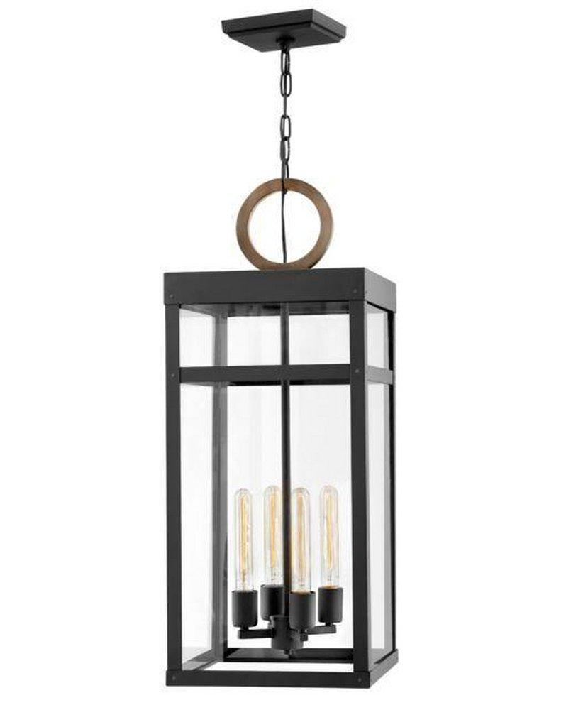 Hinkley Black 5W 4-Light Medium E-26 LED Outdoor Chandelier 
