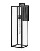 6W 1-Light 31 in. Outdoor Wall Sconce in Black