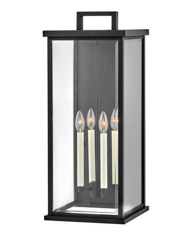 Hinkley Black 60W 4-Light 27 in. Outdoor Wall Sconce 