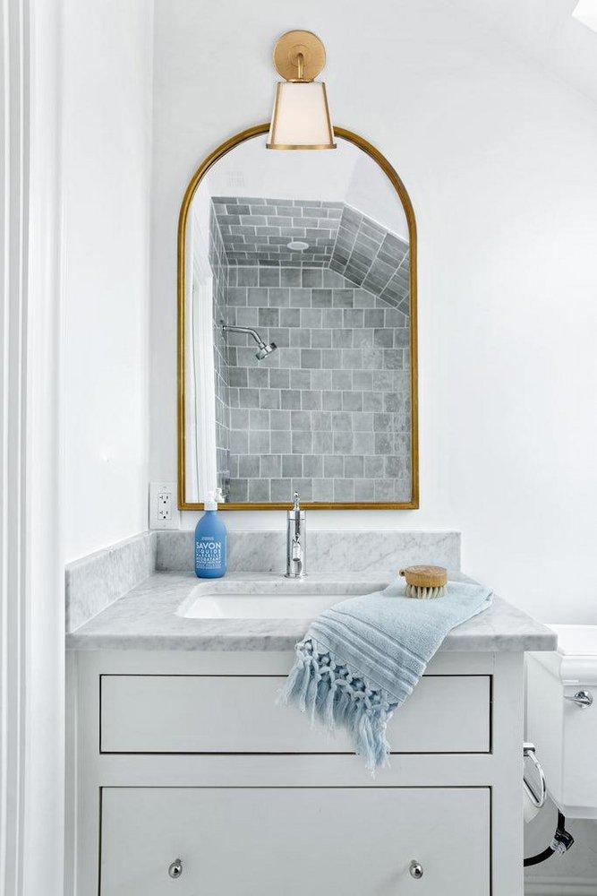 Crystorama Antique Gold 100W 1-Light Medium Vanity Fixture 