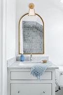 Crystorama Antique Gold 100W 1-Light Medium Vanity Fixture 