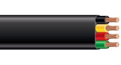 2500 ft. 12 ga 2-Conductor Stranded THW Cable in Black