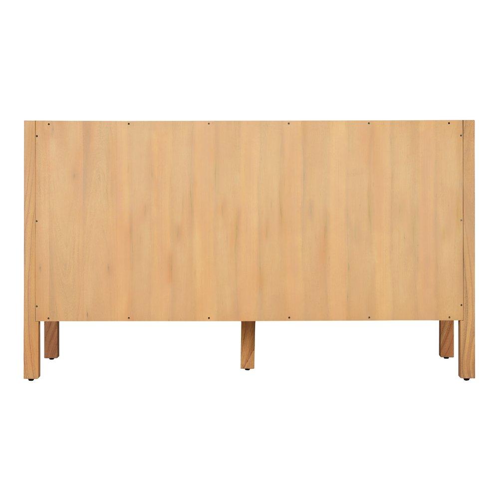 60 MINDI DBL VANITY WITH RECT UNDERMOUNT SINKS NATURAL MINDI FEATHERED WHITE WIDESPREAD 