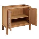 36 MINDI VANITY WITH RECT UNDERMOUNT SINK NATURAL MINDIFEATHERED WHITE QUARTZ WIDESPREAD 