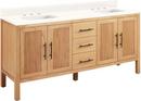 72 MINDI DBL VANITY WITH RECT UNDERMOUNT SINKS NATURAL MINDIARCTIC WHITE QUARTZ WIDESPREAD 