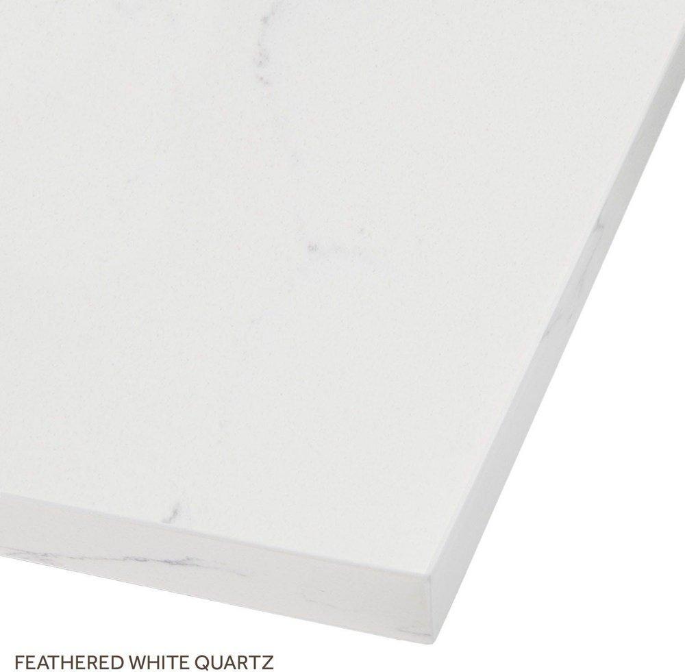 24 MINDI VANITY WITH UNDERMOUNT SINK NATURAL MINDI ARCTIC WHITE QUARTZ WIDESPREAD 