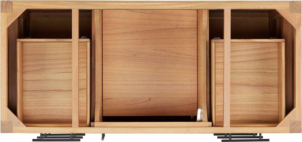 48 MINDI VANITY WITH RECT UNDERMOUNT SINK NATURAL MINDIFEATHERED WHITE QUARTZ WIDESPREAD 