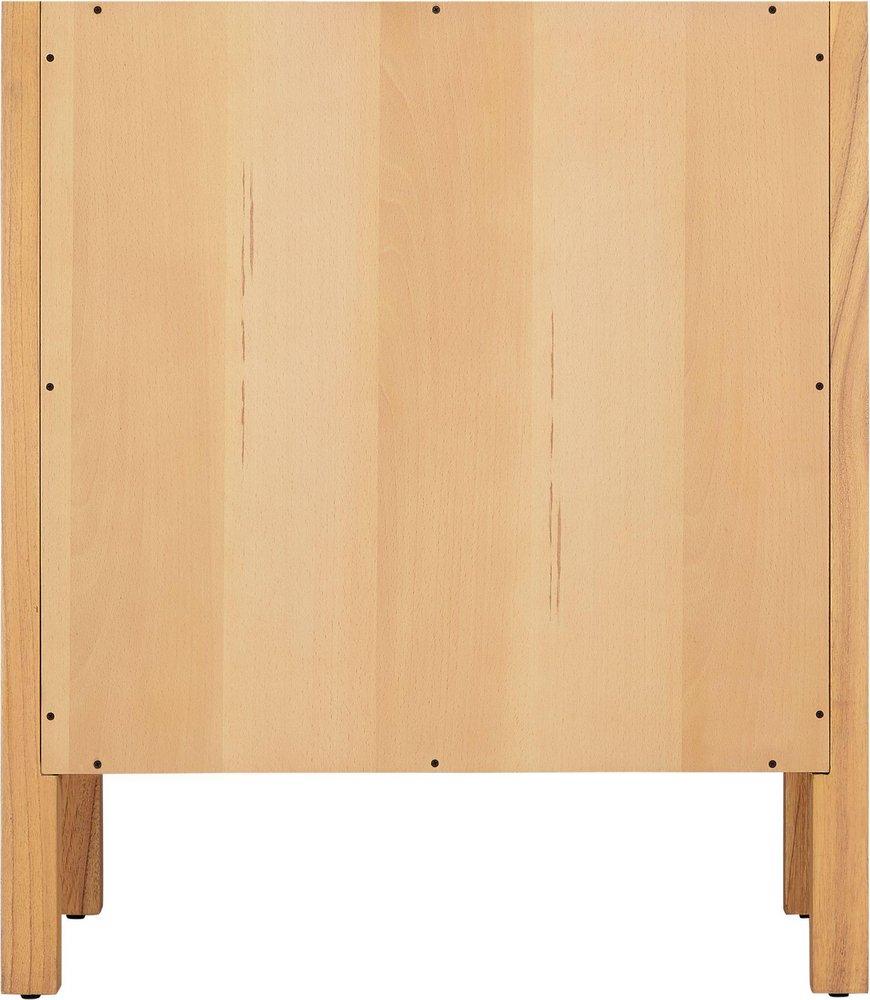 Signature Hardware Natural Mindi Floor Mount Vanity in Natural Wood 