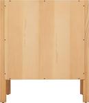 Signature Hardware Natural Mindi Floor Mount Vanity in Natural Wood 