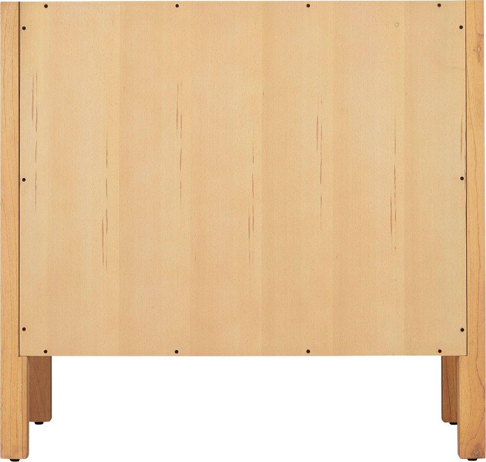 Signature Hardware Natural Mindi Floor Mount Vanity in Natural Wood 