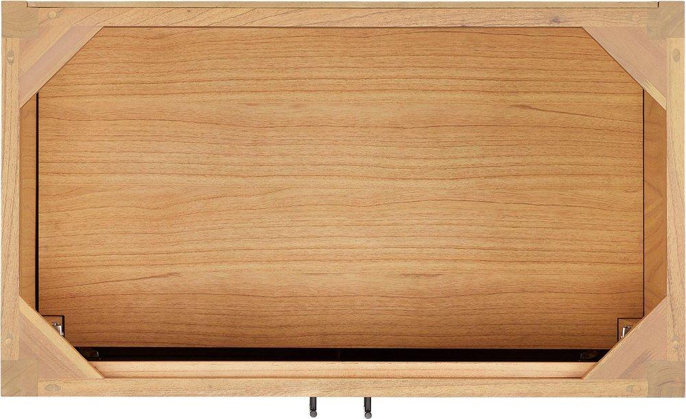 Signature Hardware Natural Mindi Floor Mount Vanity in Natural Wood 