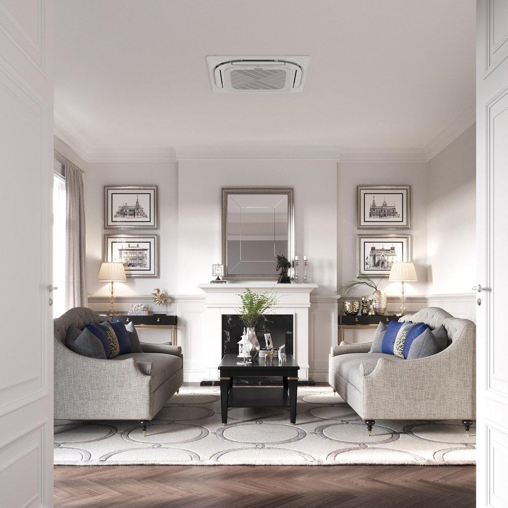 24,000 BTU - Ceiling Cassette - Single Zone Mini-Split - 208/230V 