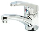 Single Handle Lever Deck Mount Service Faucet in Polished Chrome 0.5 gpm