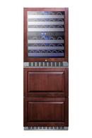 24IN WIDE COMBINATION DUAL-ZONE WINE 
