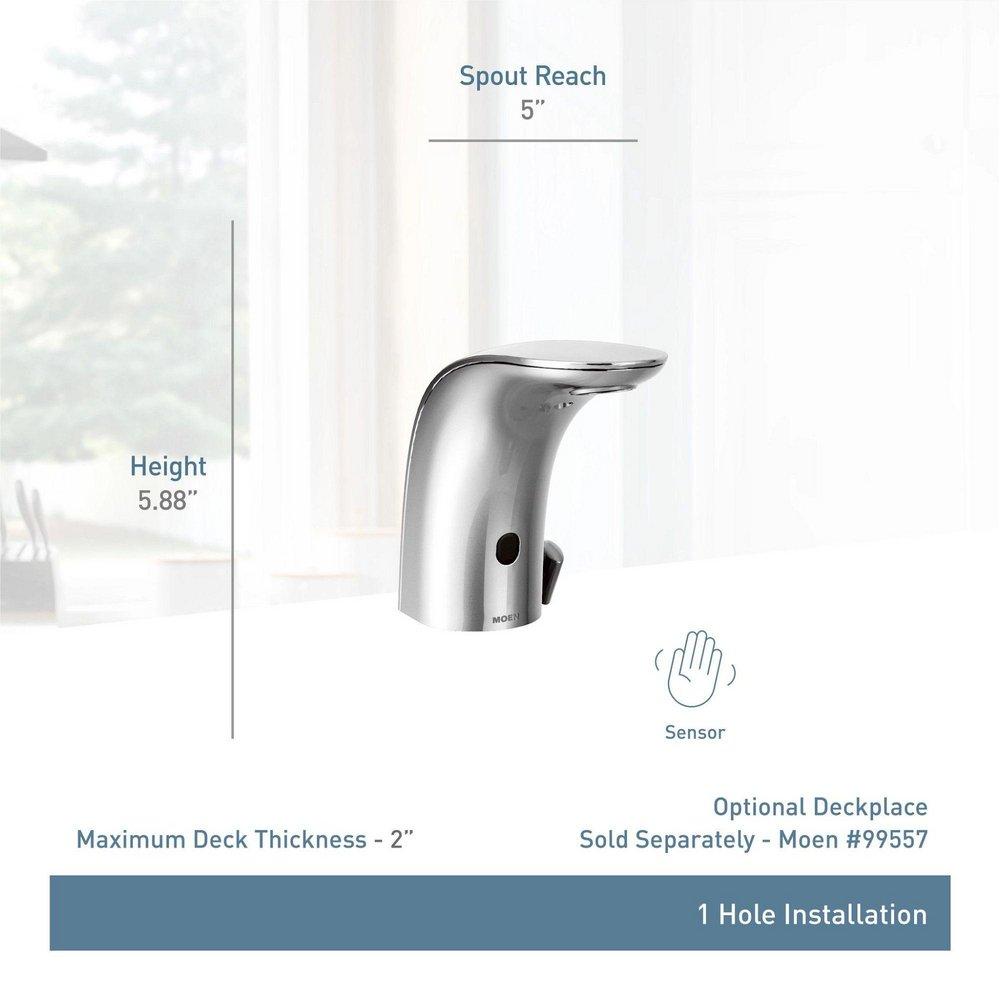 Sensor Bathroom Sink Faucet in Matte Black 