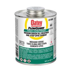 32 oz. High Contrast One-Step All-Weather Fast Set Green CPVC Pipe Cement