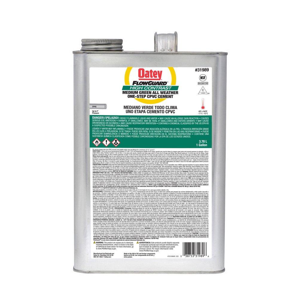 Oatey&reg; Fast Set Plastic Green Pipe Cement 