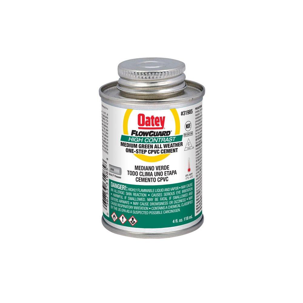 Oatey&reg; Fast Set Plastic Green Pipe Cement 