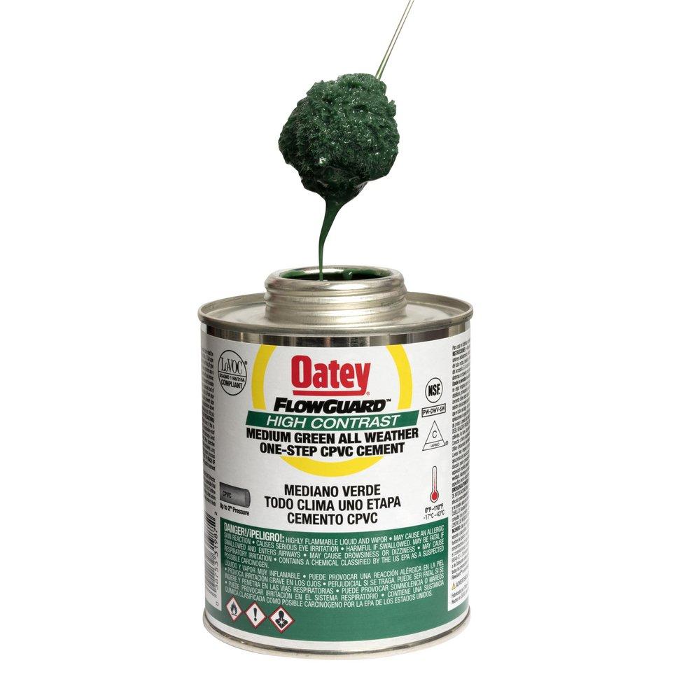 Oatey&reg; Fast Set Plastic Green Pipe Cement 