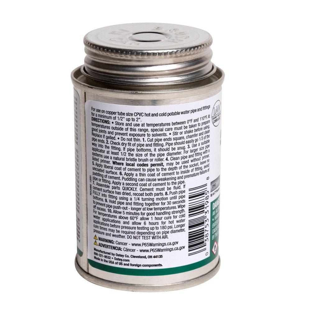 Oatey&reg; Fast Set Plastic Green Pipe Cement 