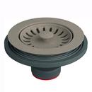 3-1/2 in. Plastic Basket Strainer in Oyster