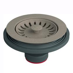 3-1/2 in. Plastic Basket Strainer in Oyster