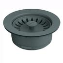 4-1/2 in. Plastic Flange Kit and Strainer in Stone Grey