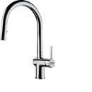 Single Handle Pull Down Kitchen Faucet in Champagne
