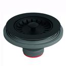 3-1/2 in. Plastic Basket Strainer in Matte Black