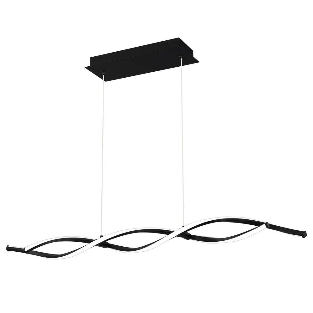 LINEAR CHANDELIER LED LIGHT MATTE BLACK 