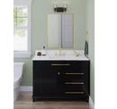 CALAIS COLLECTION TWO-LIGHT NEW TRADITIONAL MATTE BLACK CLEAR GLASS BATH VANITY LIGHT 