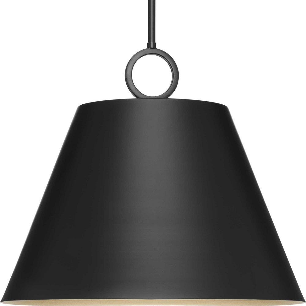 Progress Lighting Matte Black 60W 3-Light Medium E-26 Incandescent Pendant Light 