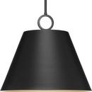 Progress Lighting Matte Black 60W 3-Light Medium E-26 Incandescent Pendant Light 