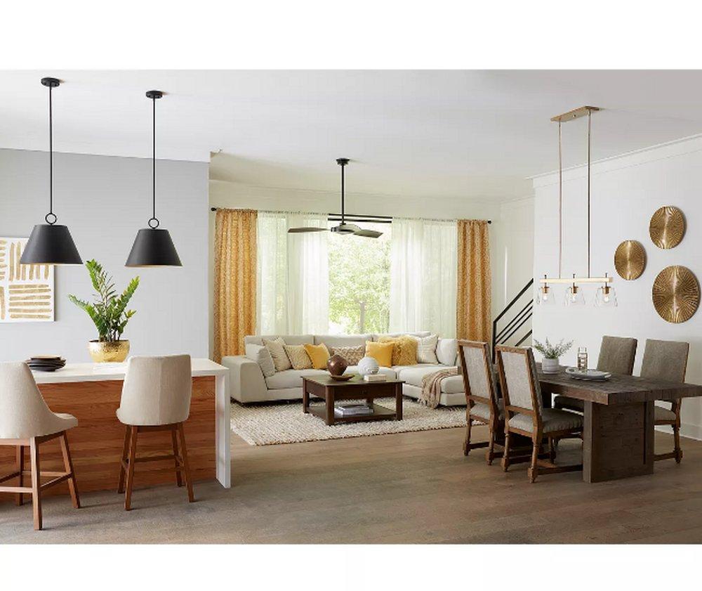 Progress Lighting Matte Black 60W 3-Light Medium E-26 Incandescent Pendant Light 