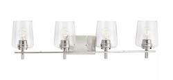 240W 4-Light Medium E-26 Vanity Fixture in Brushed Nickel