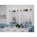 Progress Lighting Matte Black 60W 4-Light Medium E-26 Vanity Fixture 