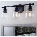 Progress Lighting Matte Black 60W 3-Light Medium E-26 Vanity Fixture 