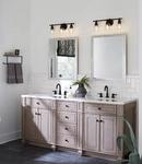 Progress Lighting Matte Black 60W 3-Light Medium E-26 Vanity Fixture 