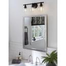 Progress Lighting Matte Black 60W 3-Light Medium E-26 Vanity Fixture 