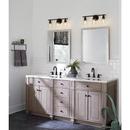 Progress Lighting Matte Black 60W 3-Light Medium E-26 Vanity Fixture 