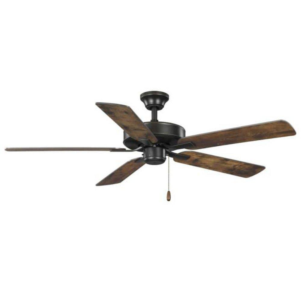 AIRPRO 52 IN. ANTIQUE BRONZE 5-BLADE AC MOTOR TRANSITIONAL CEILING FAN 