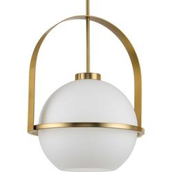 100W 1-Light Medium E-26 Incandescent Pendant Light in Brushed Bronze
