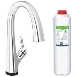 Single Handle Lever Water Filter Faucet in Chrome