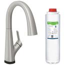 Elkay Lustrous Steel Single Handle Lever Water Filter Faucet 