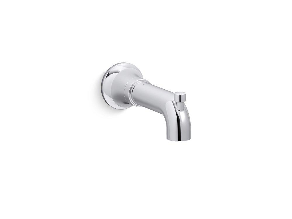 KOHLER Polished Chrome Slip Metal Tub Spout 