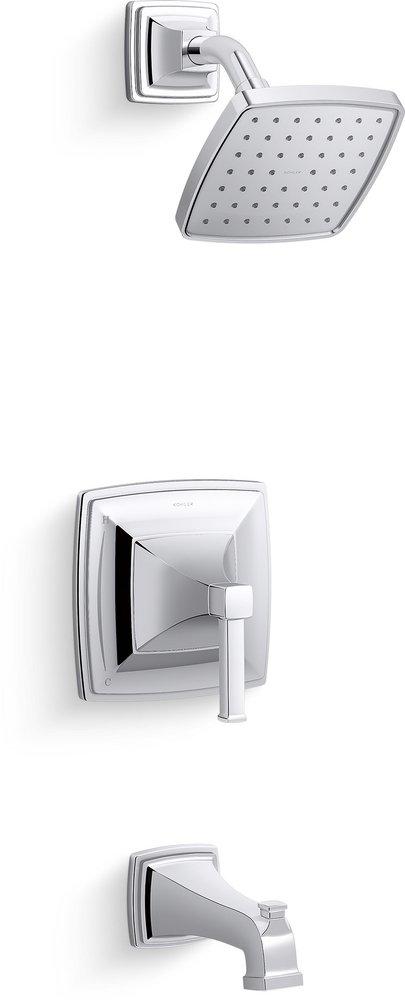 KOHLER Polished Chrome Single Handle Single Function Bathtub & Shower Faucet (Trim Only) 