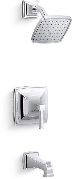 One Handle Single Function Bathtub & Shower Faucet in Polished Chrome (Trim Only)